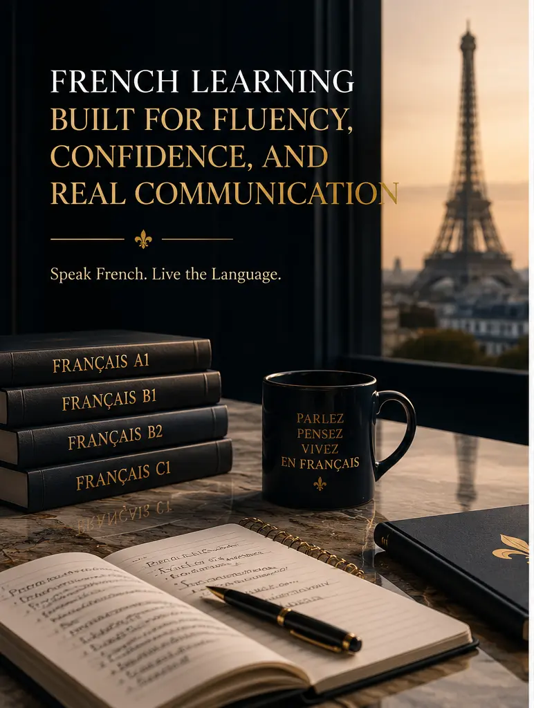 Premium French classroom at Chaitanya French Academy