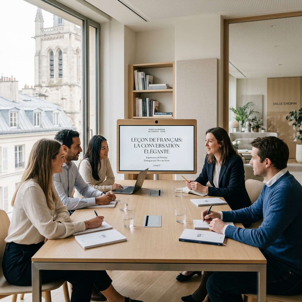 Premium French classroom environment